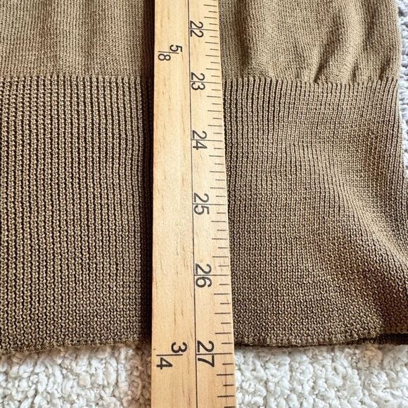Isda & Co sweater Womens size large Knit peruvian pima Cotton ginger V Neck New - Picture 7 of 11